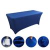High-End Hotel Restaurant Wedding Exhibition Bar Cover Solid Color Thickened Square Tablecloth Elastic Table Cover