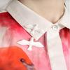 Individualized Brooches Accessory Stylish Peace Doves Shaped Lapel Pin Ornament