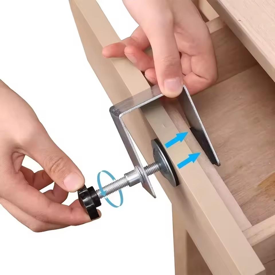 Drawer Front C Clamp Stainless Steel Heavy Duty Mounting Clamp For Furniture Repairing Construction Tools Accessories