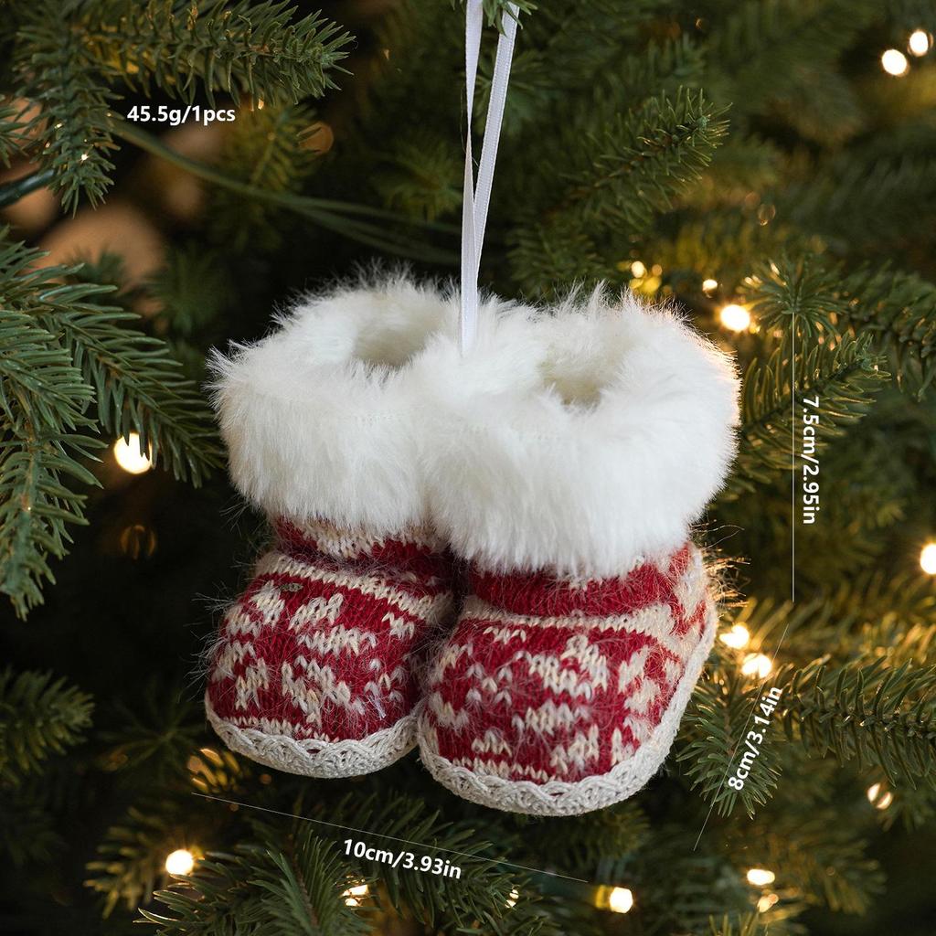 Christmas Tree Ornament: Creative Small Boot Pendant Gift Decoration
