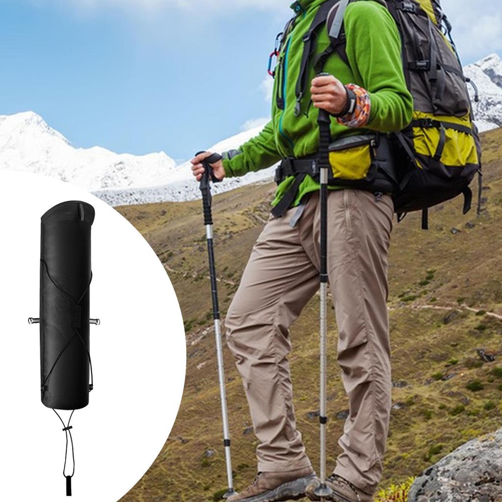 Trekking Poles Carry Bag Backpack Accessory Drawstring Closure Outdoor Hiking Sticks Organizer for