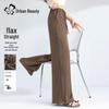 Urban Beauty Women's Linen Blend High-Waist Wide-Leg Pants