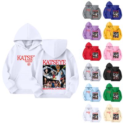 Kinder Kapuzenpullover mit Farbverlaufdruck Langarm Lockerer Damen-Sweatshirt Sweatshirt