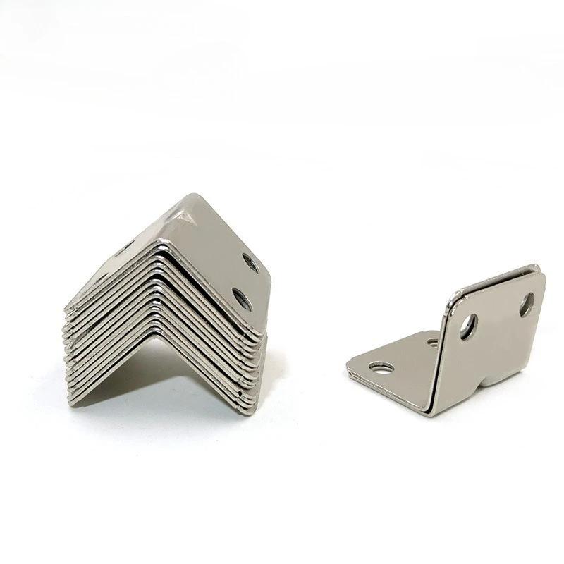 10/20PCS Thickened 4 Hole L Shaped Angle Bracket Iron 90 Degree Right Angle Furniture Wood Cabinet Fixing Connector Brace