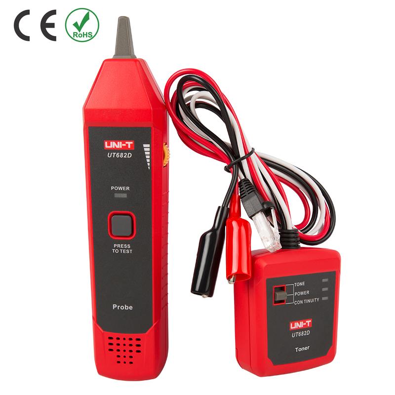 UNI-T UT682 UT682D Network Wire Tester Tracker RJ11 RJ45 Wire Line Finder Handheld Cable Testing Tool For Network Maintenanc UT682D
