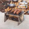 1PC Foldable Stainless Steel Outdoor Mini Oven Portable Foldable Carbon Stove Rafter Barbecue Grill
