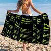 M-Monster-s E-Energy-s Muster Strandtuch Cartoon Schnelltrocknend Mikrofaser Badetuch zum Schwimmen Surfen Camping Unisex Urlaub