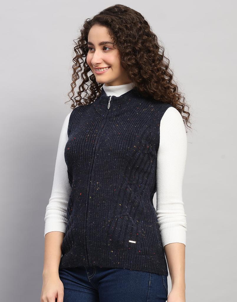 Monte Carlo Women's T Neck Sleeveless Cardigan