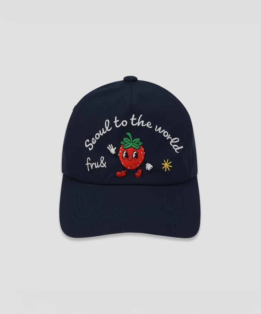Peuluaen Seoul Single Logo Nylon Ball Cap_3 Colors