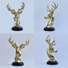 Luxurious Deer Ornament - Decorative Resin Craft for Office, Living Room, or TV Cabinet.