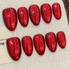 10pcs Hand Painted Gel Press Nails Beautiful Luxury Customized Design Handmade Press On Nails