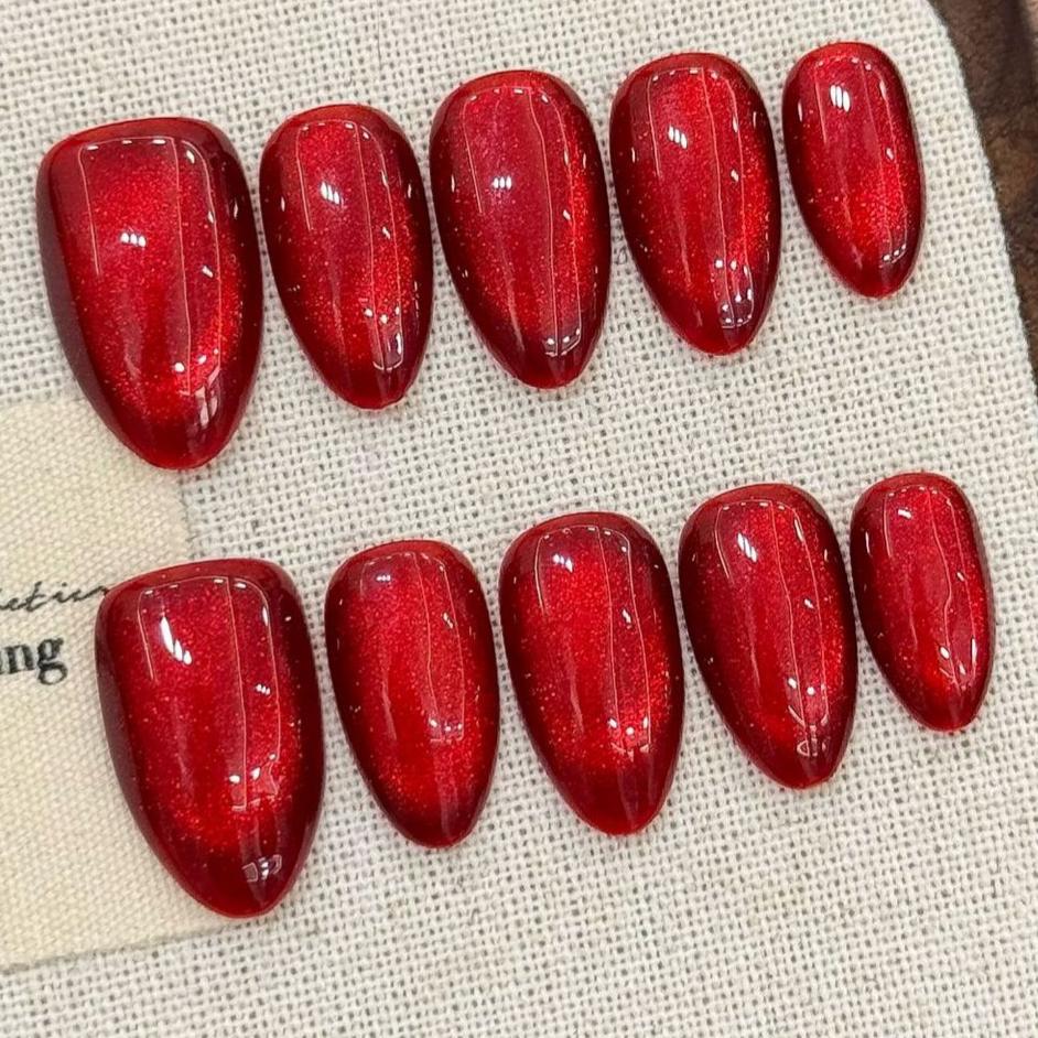 10pcs Hand Painted Gel Press Nails Beautiful Luxury Customized Design Handmade Press On Nails