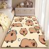 Cute Cartoon Capybara Pattern suitable as a non-slip mat for the living room or bedroom sofa
