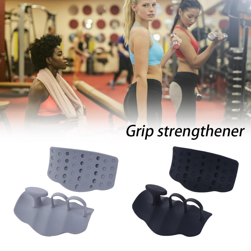1 Pair Finger Exerciser Grip Strengthener Silicone Finger Trainer  Gym Training Calisthenics