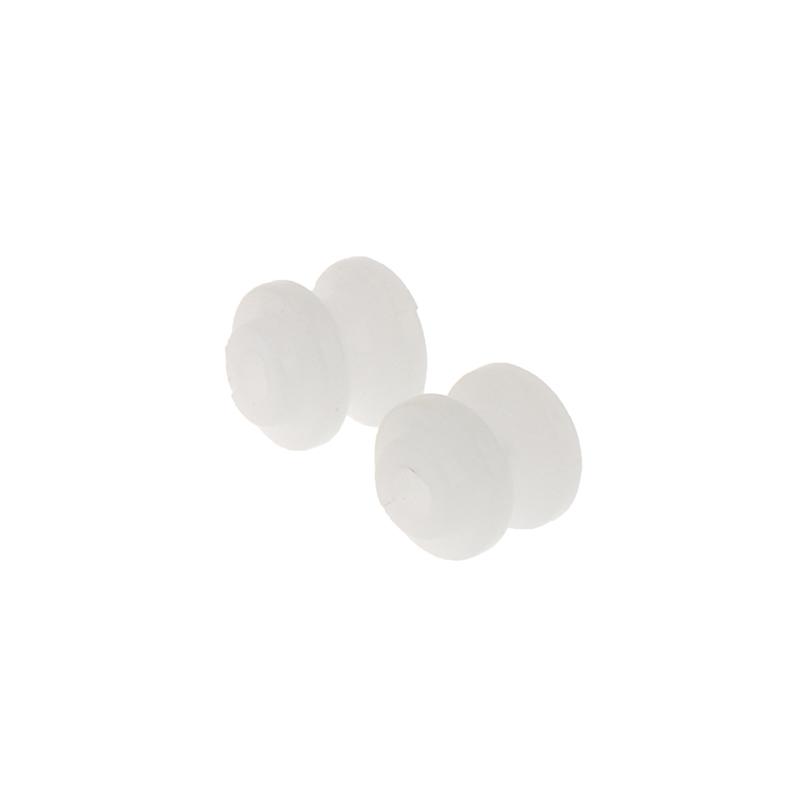 10Pcs Pulley Gear Micro Plastic Wheel White Pulley Wheel Fit Dc Motor Shaft 2Mm Toy Model