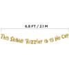 This Skibidi Rizzler is 16 No Cap Gold Glitter Banner - 16th Birthday Party Supplies, Ideas, Gifts and Decorations