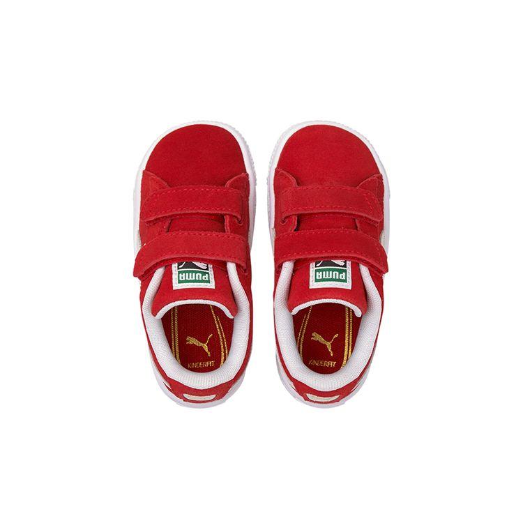 Puma Suede Classic 21 AC Infant High Risk Red White Baby Sneakers 380564-02