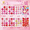 Heart Shaped Stickers Pack of 24 Love Decorative Stickers Valentines Stickers for Kid Love Stickers Gift for DIY Cards