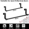1/2pcs Stainless Steel Towel Bar Cabinet Door Towel Hanging Bar Stainless Steel Bathroom Kitchen Cabinet Door Towel Wipe Rack