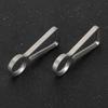 Titanium Alloy Keychain EDC Key Holder CNC Integral Molding Process Simple Key Ring Quick Release Spring Clips Hooks