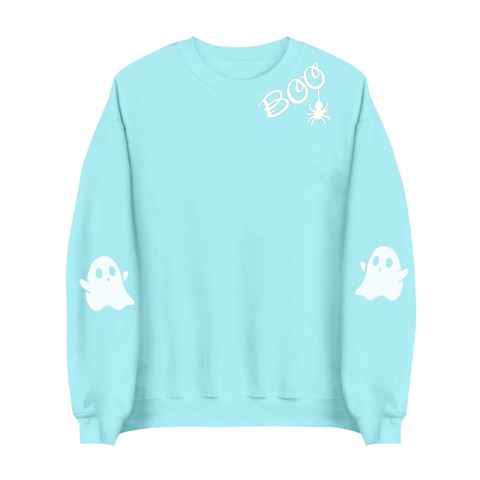 

Женские топы с длинным рукавом, футболки с круглым вырезом, осенняя мода, повседневные деловые туники-блузки M синий