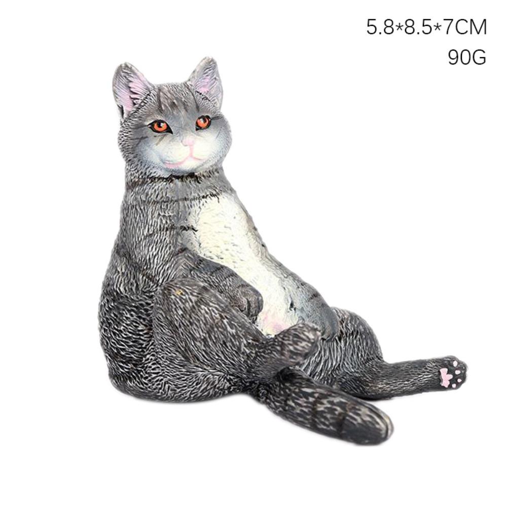 Siamese Ragdoll Persian Cat Simulation Cat Model Lifelike Cat Action Figures  Kids Doll Toy