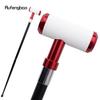 White Leather Cylinder Red Walking Cane Fashion Decorative Walking Stick Gentleman Elegant Cosplay Cane Crosier 93cm