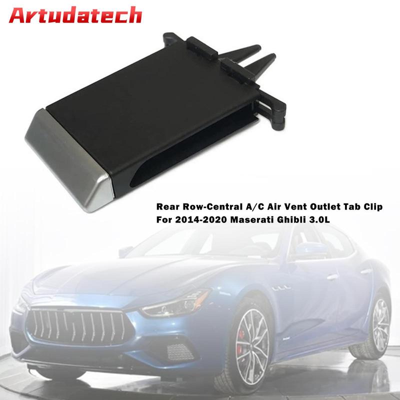 Artudatech Rear Row-Central A/C Air Vent Outlet Tab Clip For Maserati Ghibli 2014-