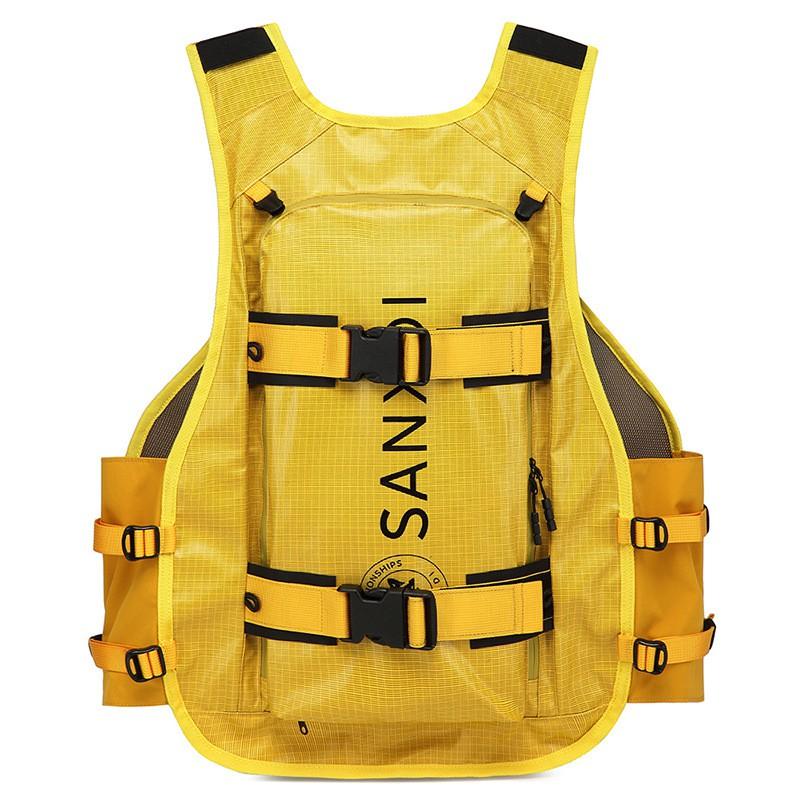 SANXDI Ski Vest Backpack Tactical Snowboard With Back Protection Waterproof Men Women Snow Skiing