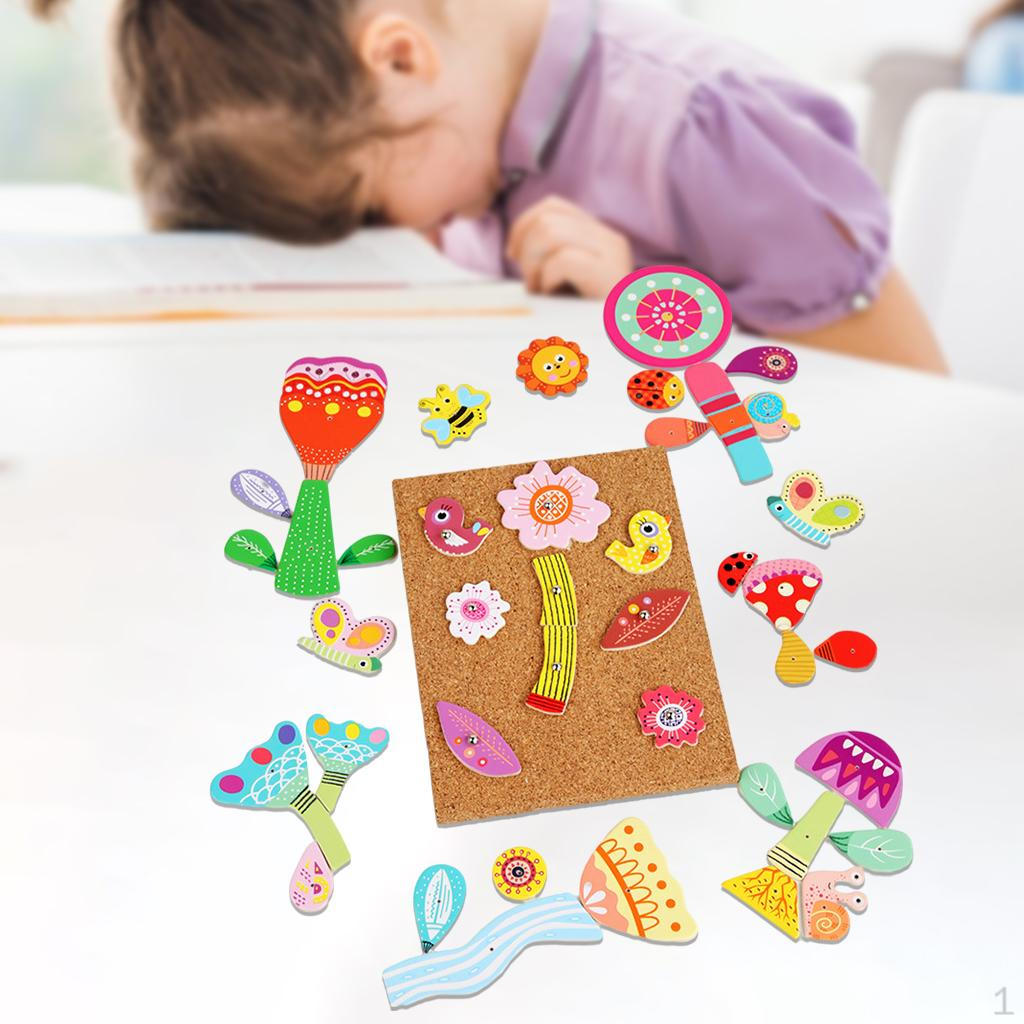 Children Wooden Knocking Puzzles Toy Cork Hammer Matching Puzzle Early Education Toys for Age 3-