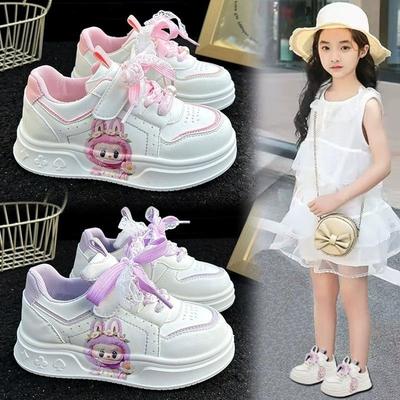 Baskets de princesse à semelle souple pour filles, chaussures de sport tendance pour enfants d'automne