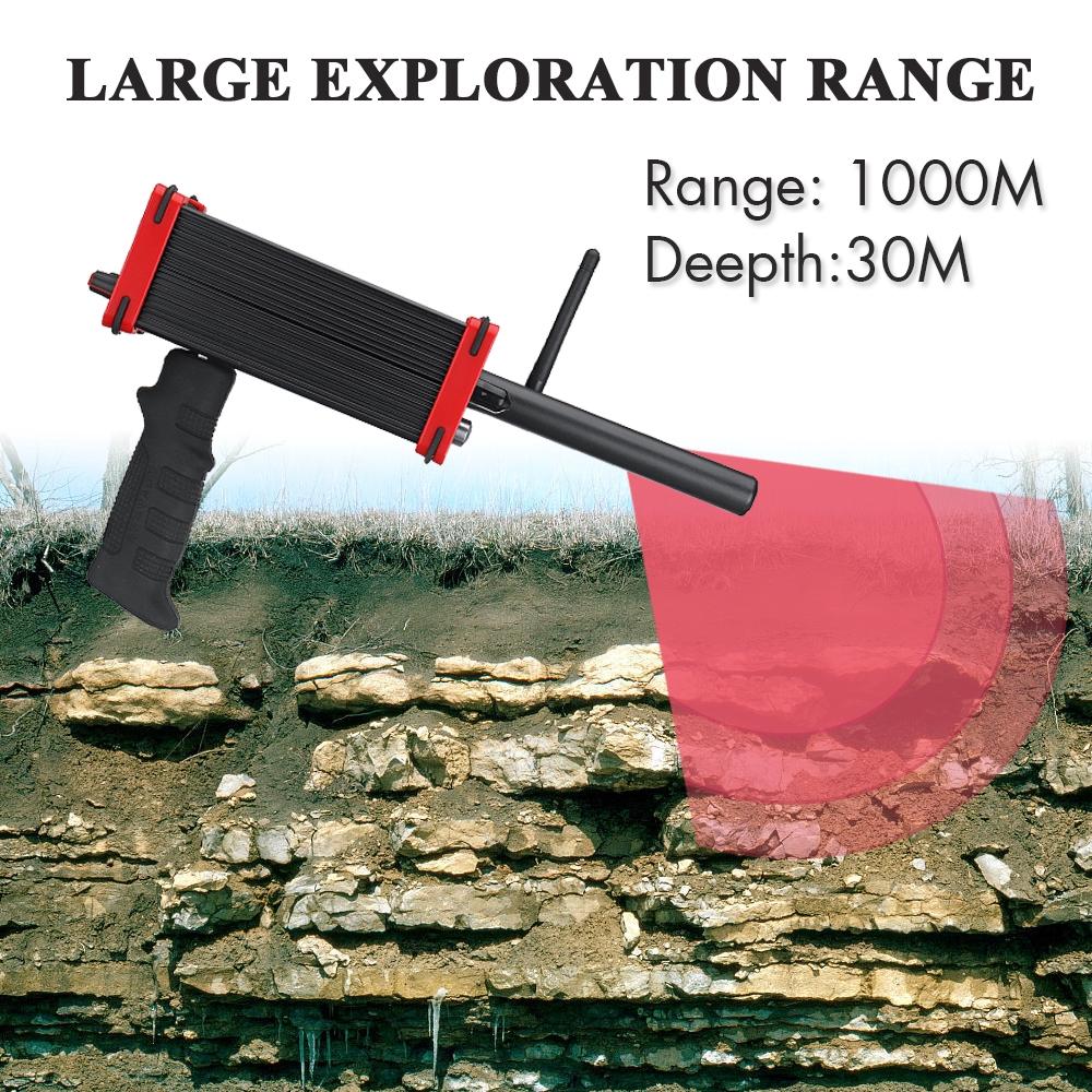 Depth Metal Detector Rechargeable Pointing Long Range Dual System Gold Gem Metal Digital Laser Detector 30M