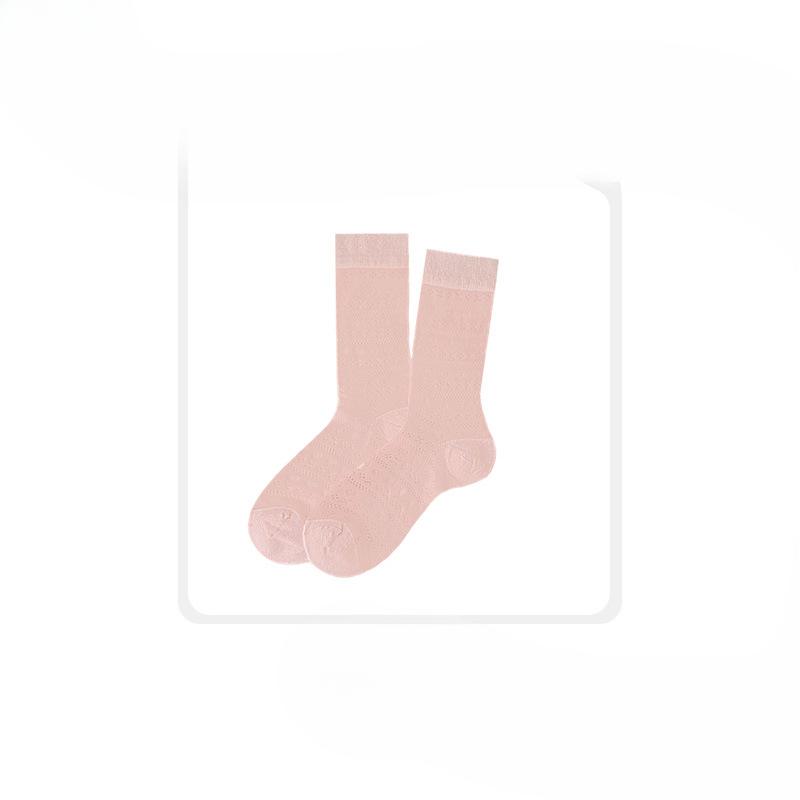 Ladies Spring and Summer New Style Thin Hollow Love Mesh In The Tube Socks