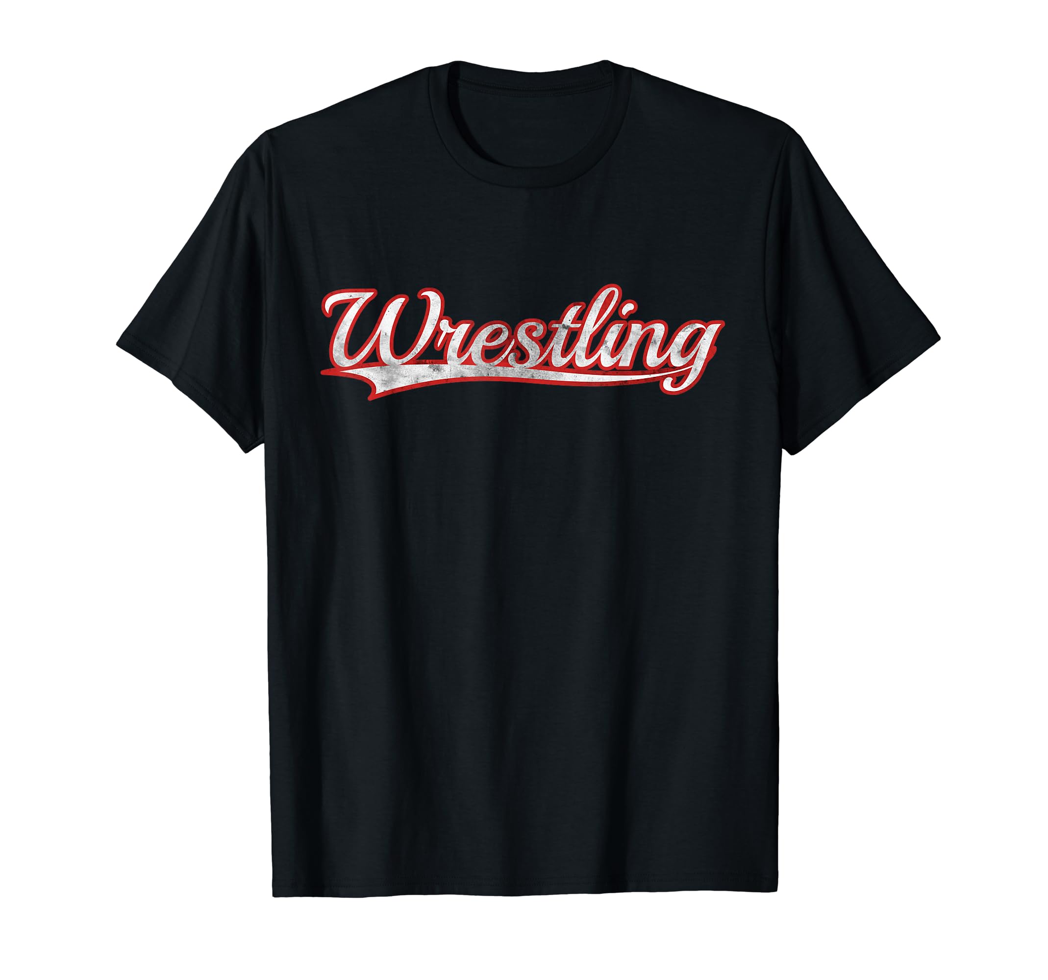 Wrestling Athlete Combat Sports Vintage Varsity Distressed T-Shirt