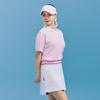 CHALLENGER Women'S Drop Shoulder Cotton Poly Collared Knit Pullover Light Pink