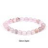 She Yao Natürlicher Kristallachat Tigerauge Armband - Modeschmuck mit einzelnen runden Perlen