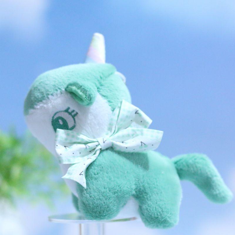 Miniature Cute Unicorn Plush Pendant Keychain In Soft Colors For Children And Celebrations