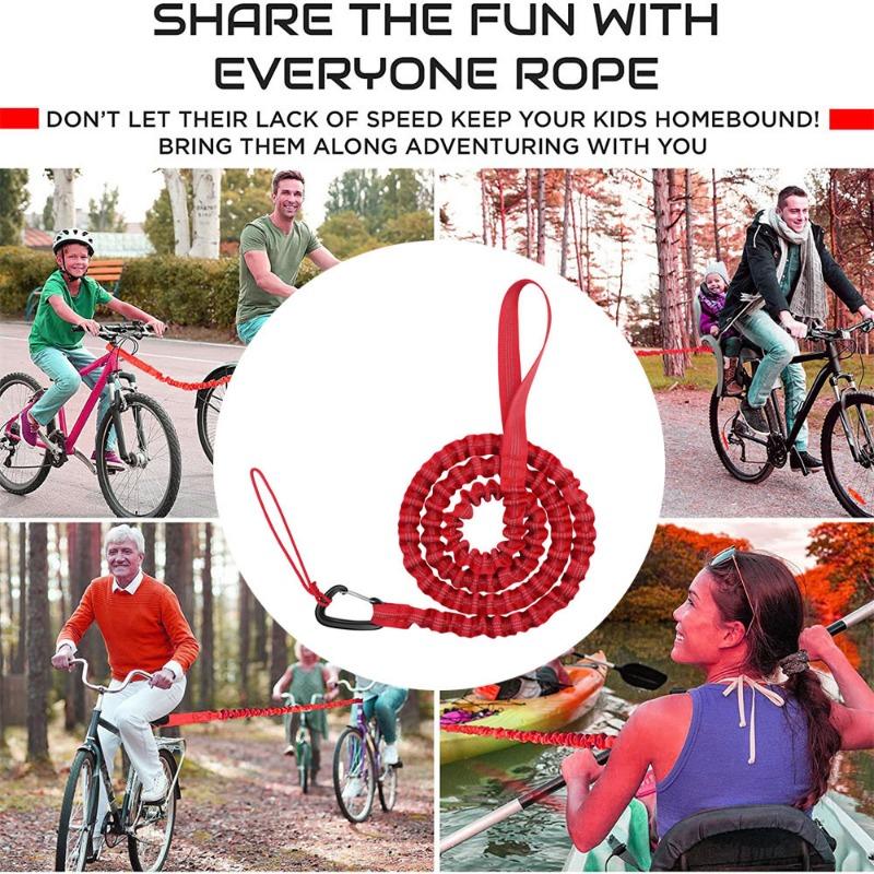 MTB Bike Towing Rope Trailer Rope Bicycle Traction Rope Nylon Traction Rope Parent-Child Outdoor Tool Cycling Safety Equipment