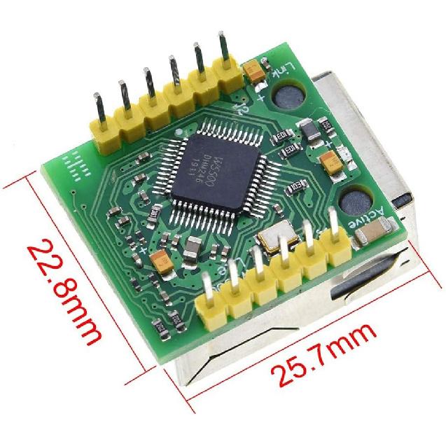 HiLetgo W5500 SPI To LAN Ethernet Network Module TCP IP STM32 Interface 3.3V 5V for Arduino WIZ820io RC5