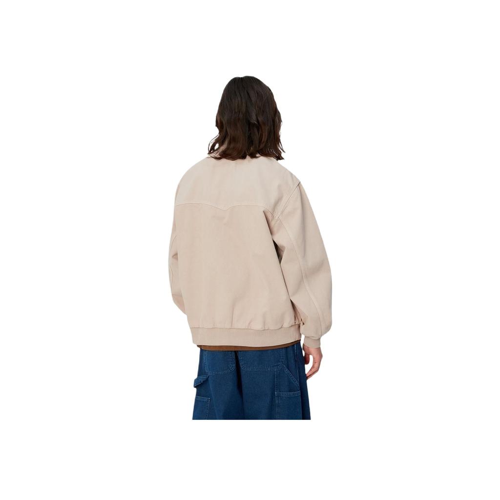 Carhartt WIP SS24 OG Santa Fe Bomber Classic Solid Color Zipper Baseball Collar Long Sleeve Santa Fe Loose Jacket Men Jackets Off-White I033111-1YC-4J
