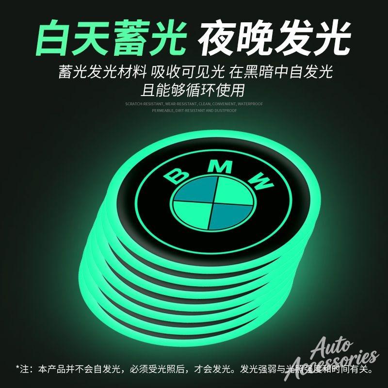 AAAQS1 4pcs Car Luminous Stickers High Reflective Badge For BMW X1 X2 X3 X4 X5 X6 X7 Car Motorcycle Bicycle Night Driving Safety Decals