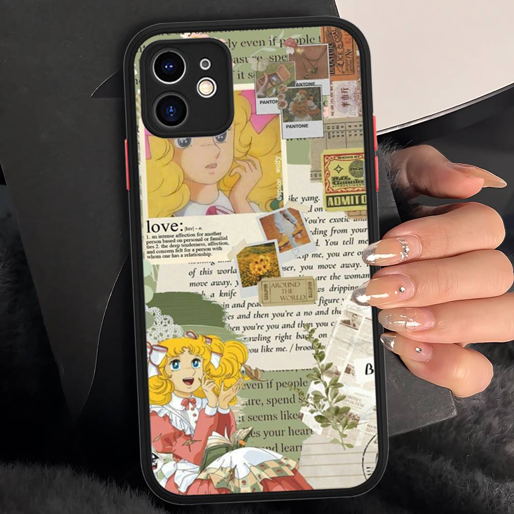 Manga Candy Für iPhone 15 16 Pro Max 11 12 13 14 XS XR X Plus 16E Matt Transluzente Handyhülle