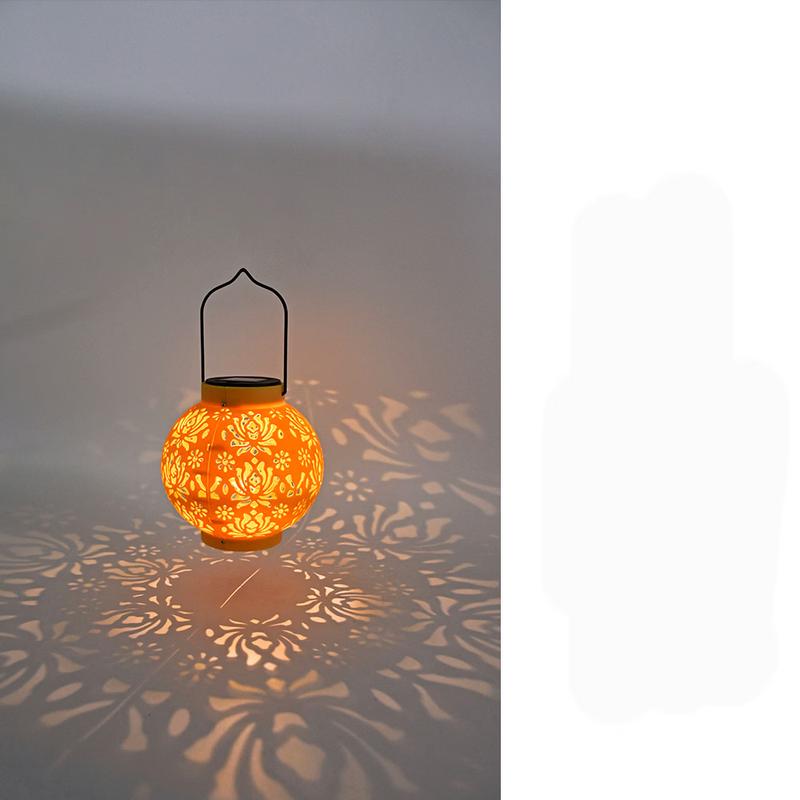 Solar Peony Lantern Outdoor Hanging Lamp Set