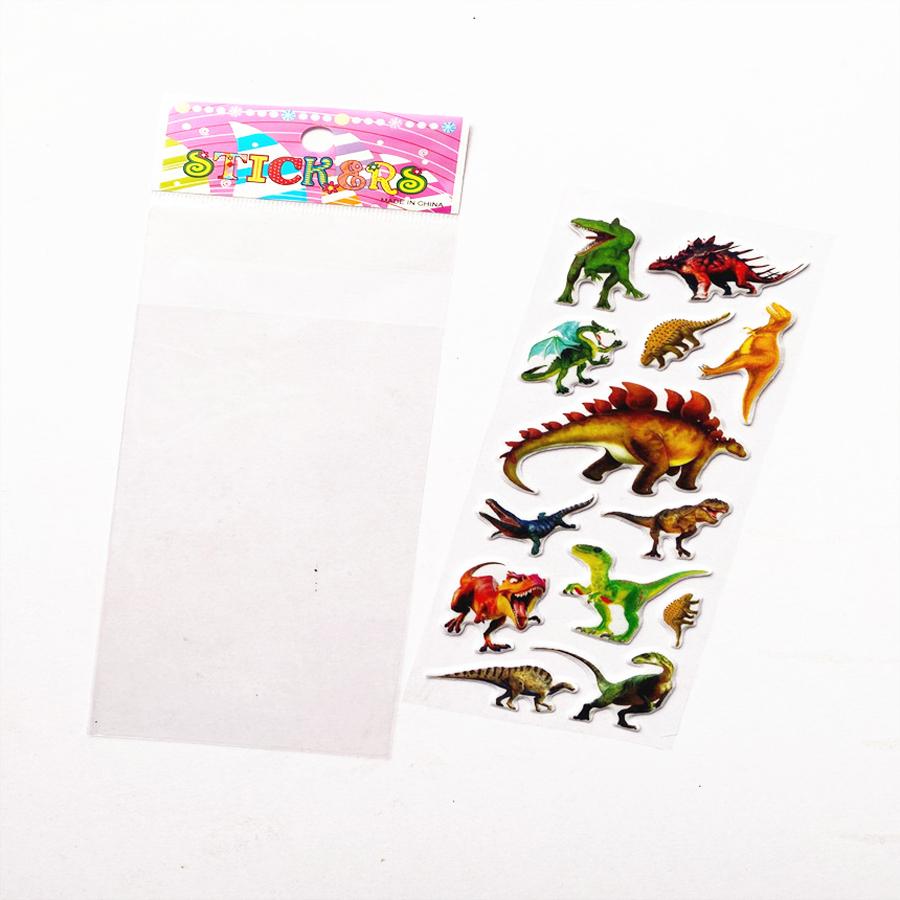 6/12/24pcs Self-adhesive Sticker Realistic Dinosaur Theme DIY Handicrafts Supplies for Journal & Phone Case & Suitcase Decor XJM