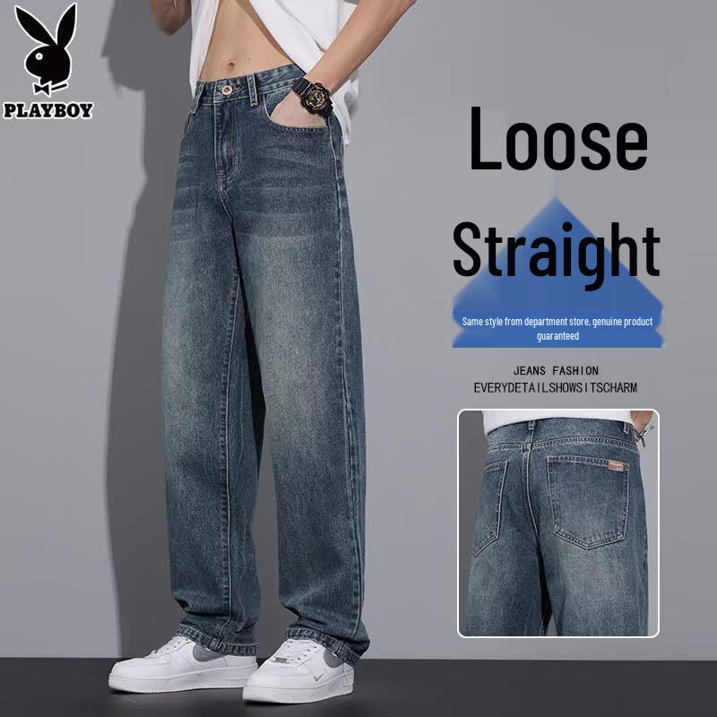 Playboy Men s Loose Fit Straight Leg Jeans 34