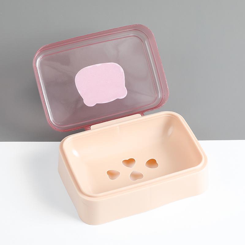 

Компактная портативная мыльница с дренажной откидной крышкой для общежитий и домашних ванных комнат