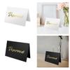 10 Pieces Reserved Table Signs AntiSlip Multifunction Cardstock Placeholders for Anniversary Business Wedding Meeting Room Favor