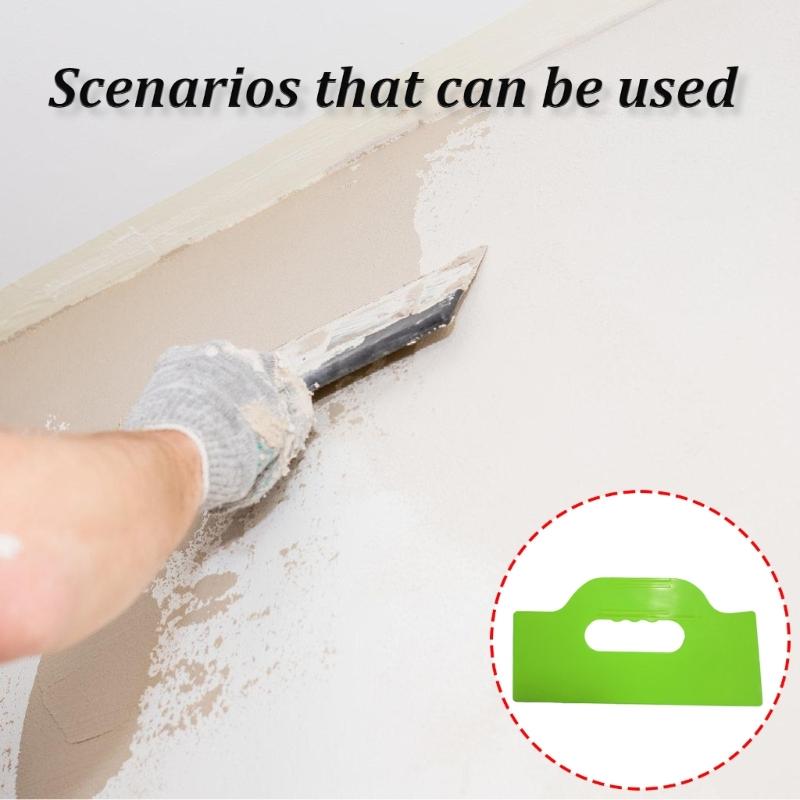 5Pcs  Plastic Putty Scraper Flexible Plastic Scraper For Taping Drywall Wall Painting Plastic Scraper For Spackling