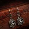 New Luxury Gray Crystal Bridal Earrings For Women Antique Gold Color Beach Party Drop Earrings Vintage Jewelry