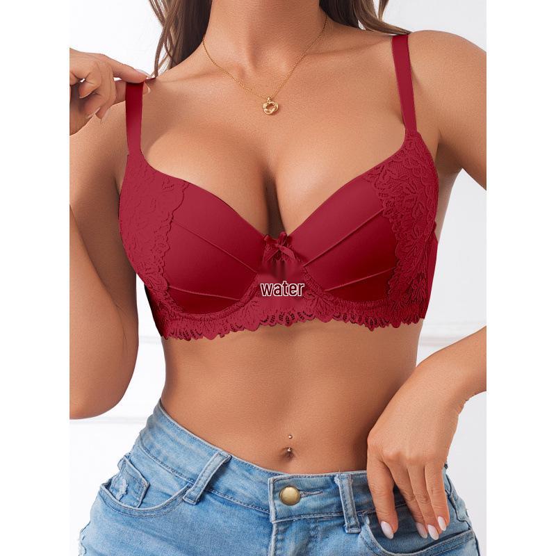 European and American Multicolor Embroidered Lace Bra - Sexy Women's Lingerie